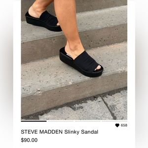 Steve Madden Black Platform 90s Throwback